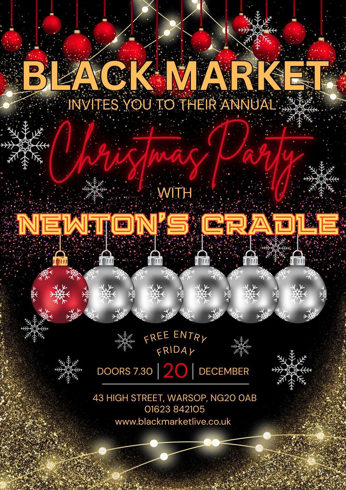 Newton Cradle\u2019s Christmas Party 