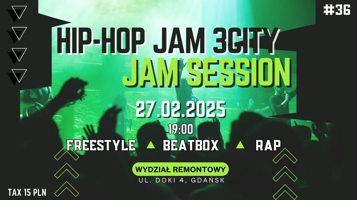 HIP-HOP JAM 3CITY - | FREESTYLE | BEATBOX | RAP | JAM SESSION | GDA #036