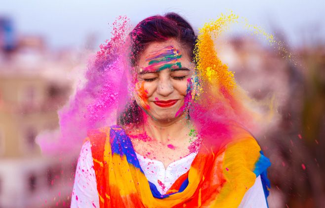 Holi Festival Celebration in Mathura-Vrindavan