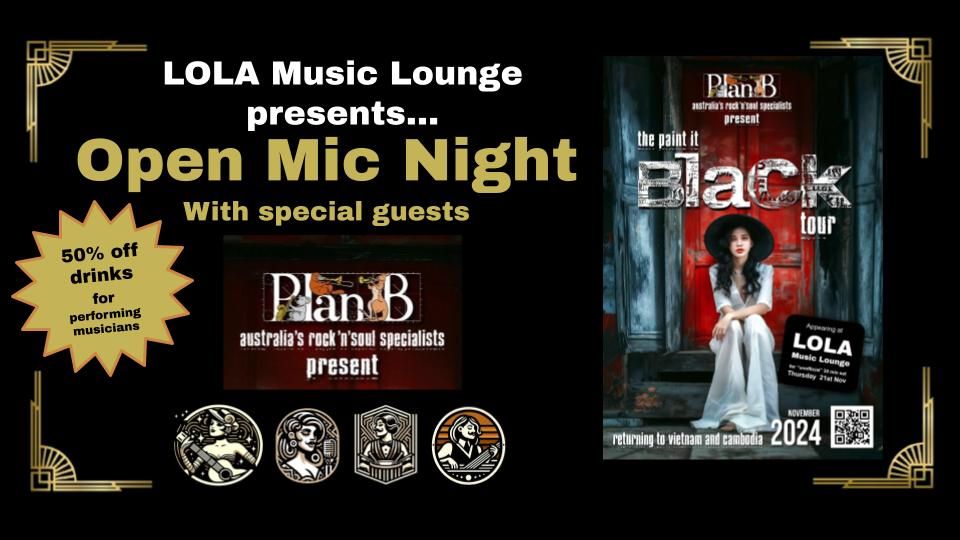 LOLA Open Mic with special guests - PLAN B