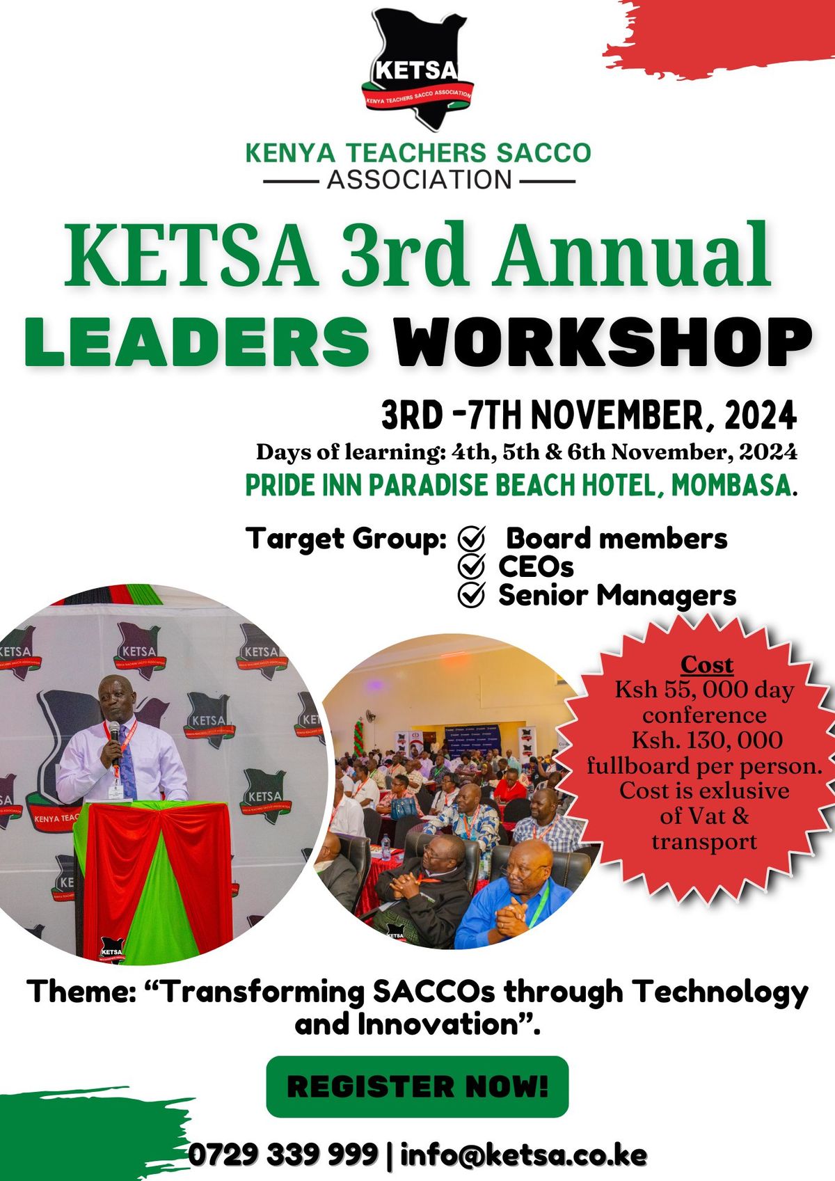 3rd Annual Leaders Workshop