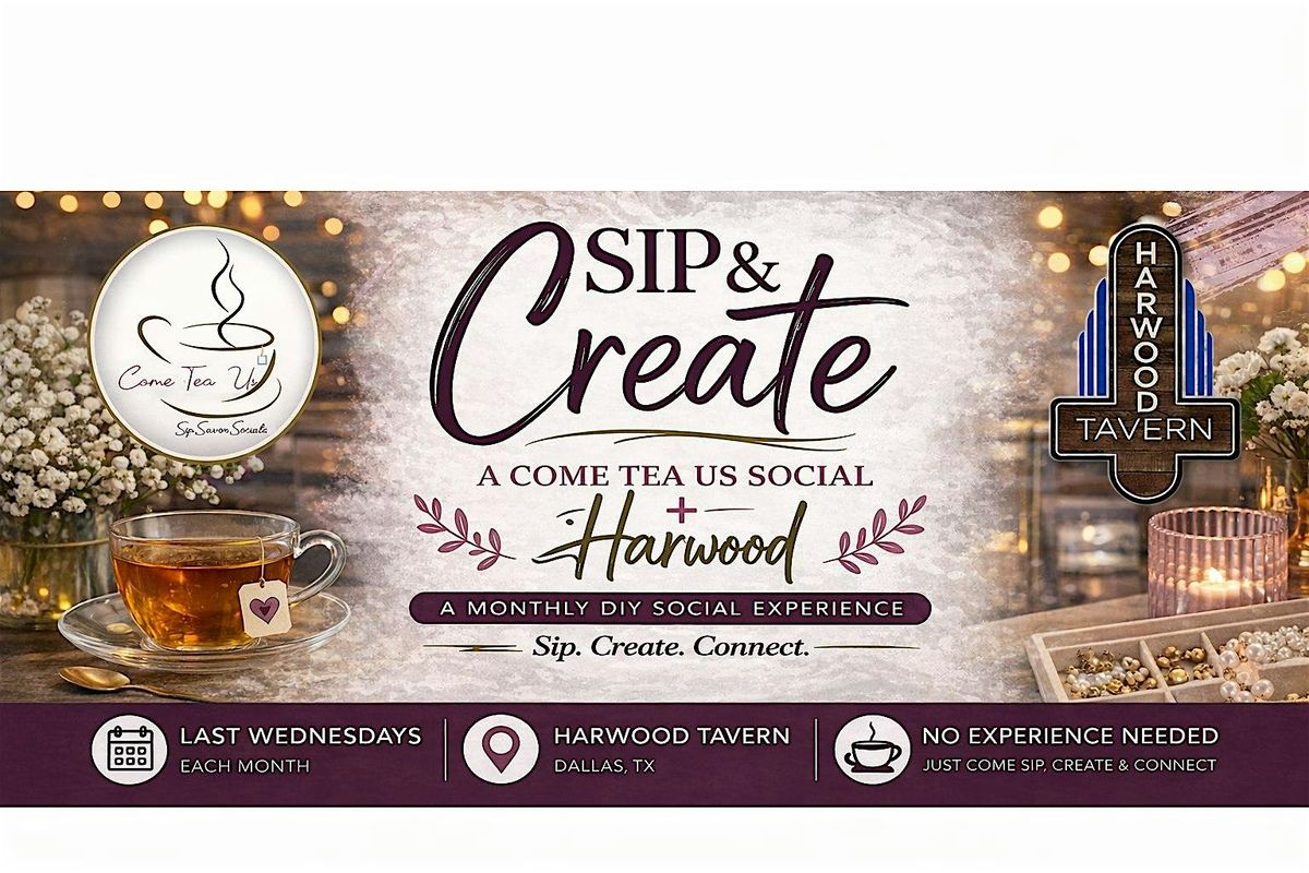 Sip & Create: Floral Crown Bar | A Come Tea Us Social + Harwood