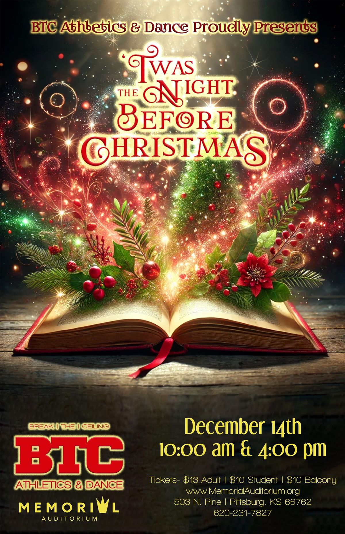 3rd Annual Twas the Night Before Christmas Show by BTC Athletics & Dance