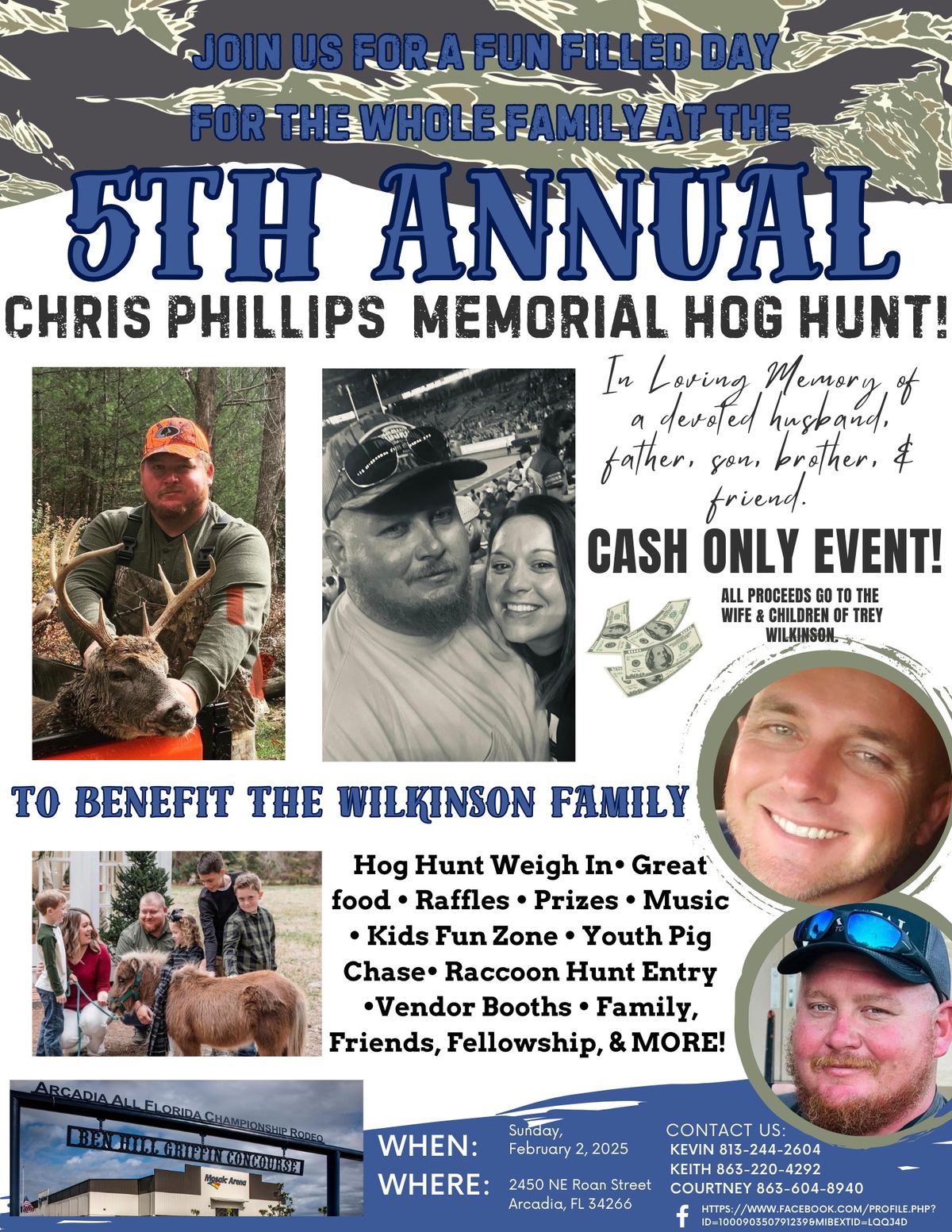 5th ANNUAL CHRIS PHILLIPS MEMORIAL HOG HUNT!