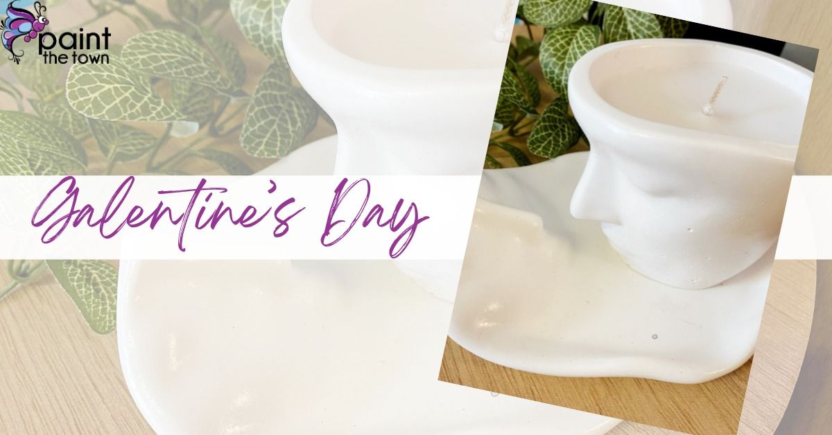 Galentine's Day - acrylic resin candle vessel + candle