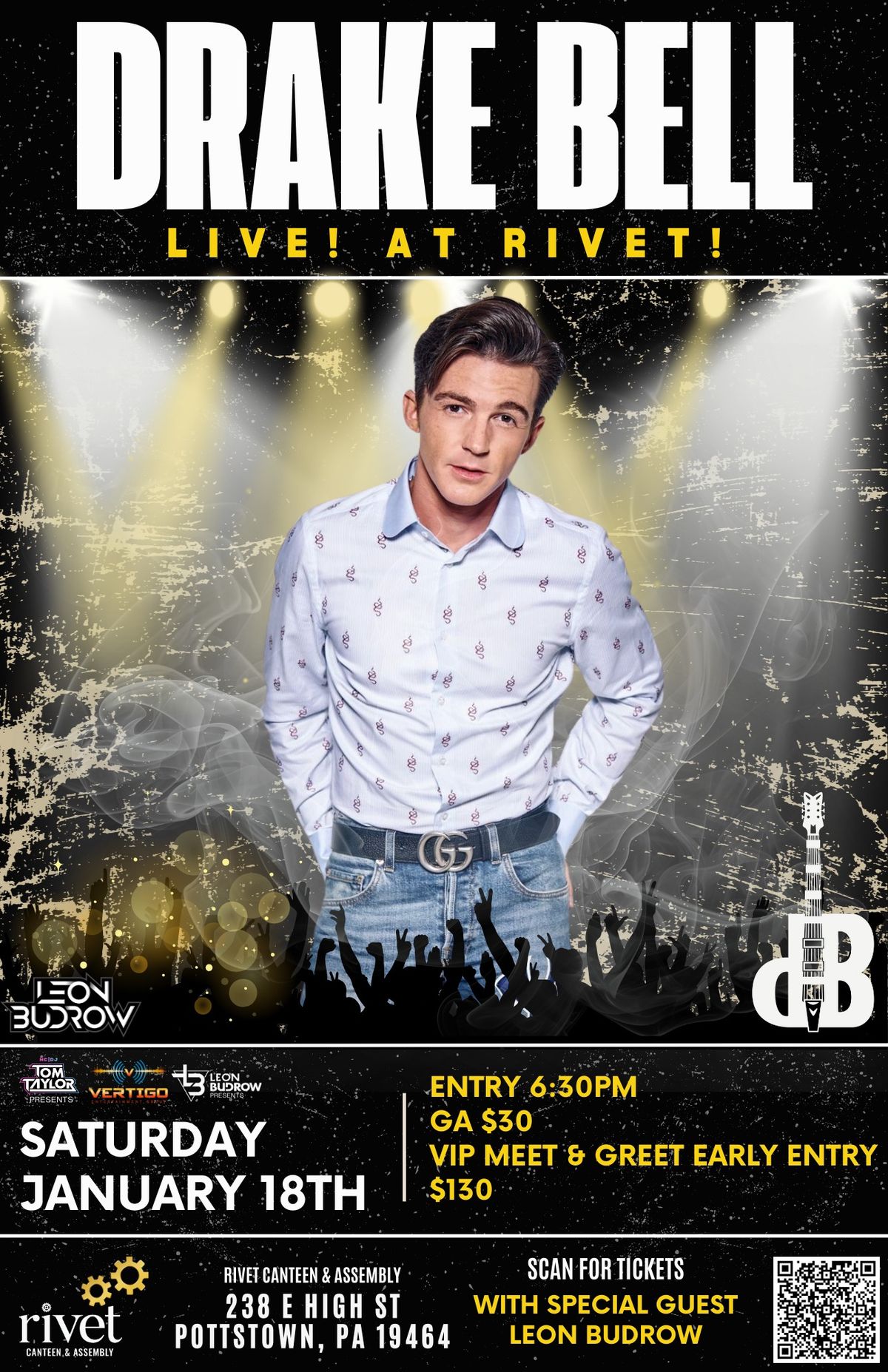 Drake Bell - LIVE at Rivet! with Leon Budrow!