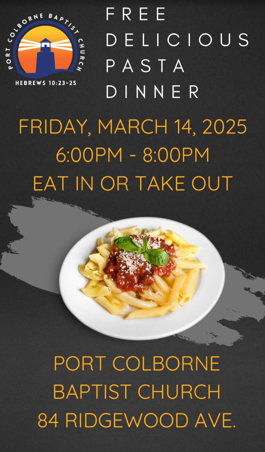 Free Pasta Dinner