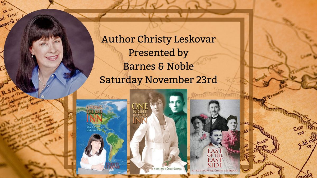 Author Christy Leskovar Presented by Barnes & Noble