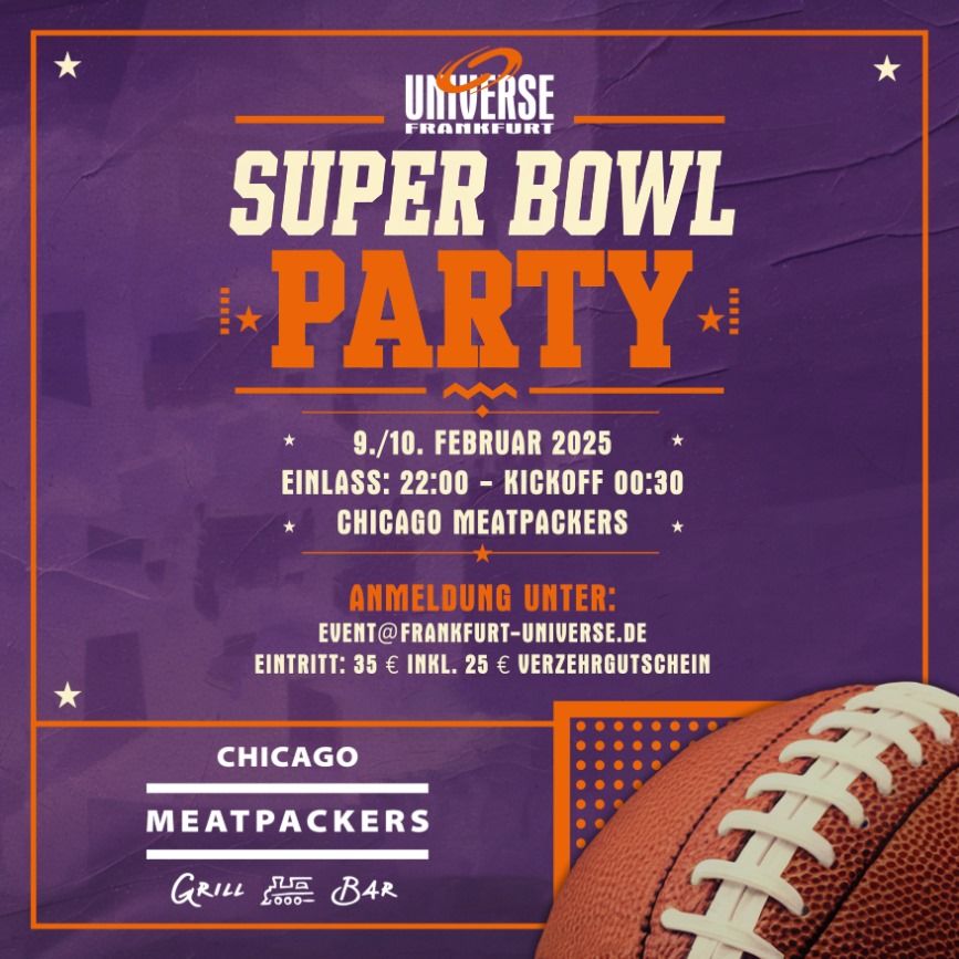 Frankfurt Universe Super Bowl Party 2025