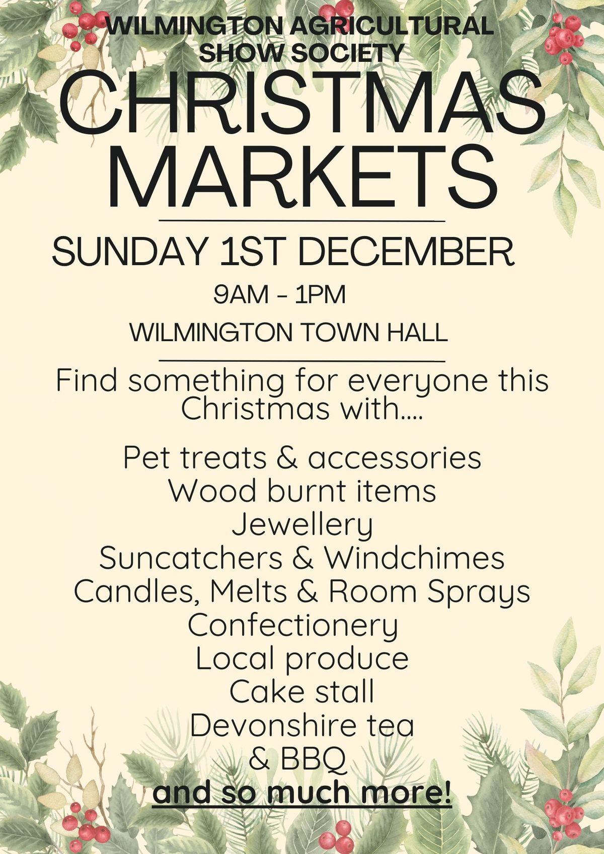 Wilmington Agricultural Show's Inaugural Christmas Market