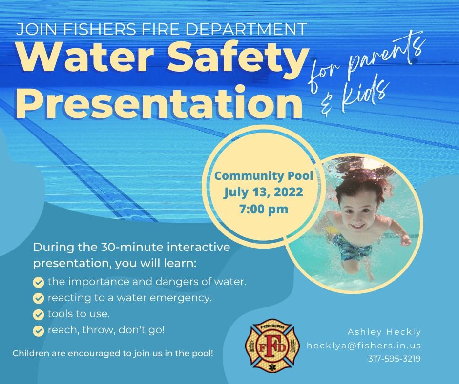 Fishers Fire Dept. Water Safety Presentation