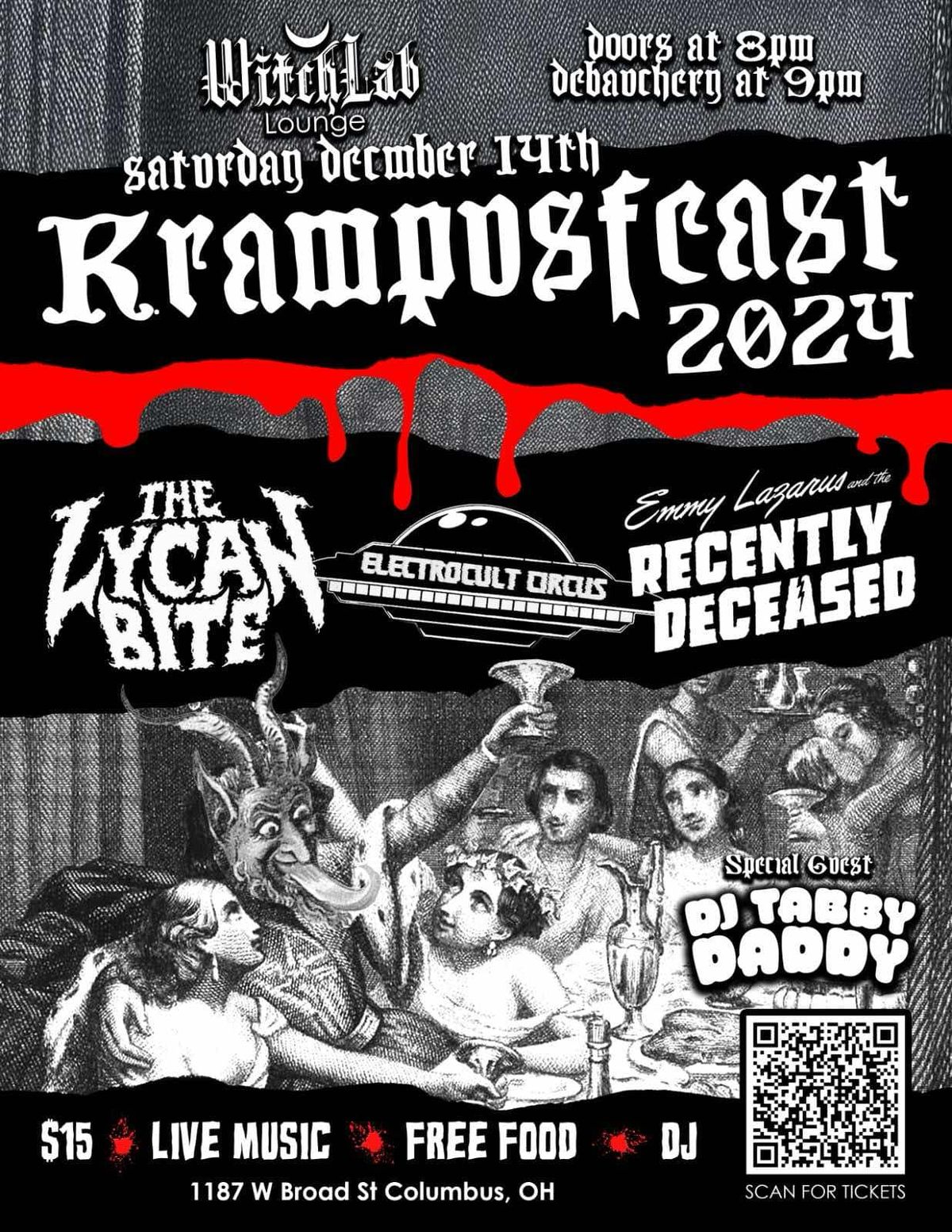 Krampusfeast!!  with The Lycan Bite, Electrocult Circus and Emmy Lazarus and the Recently Deceased!