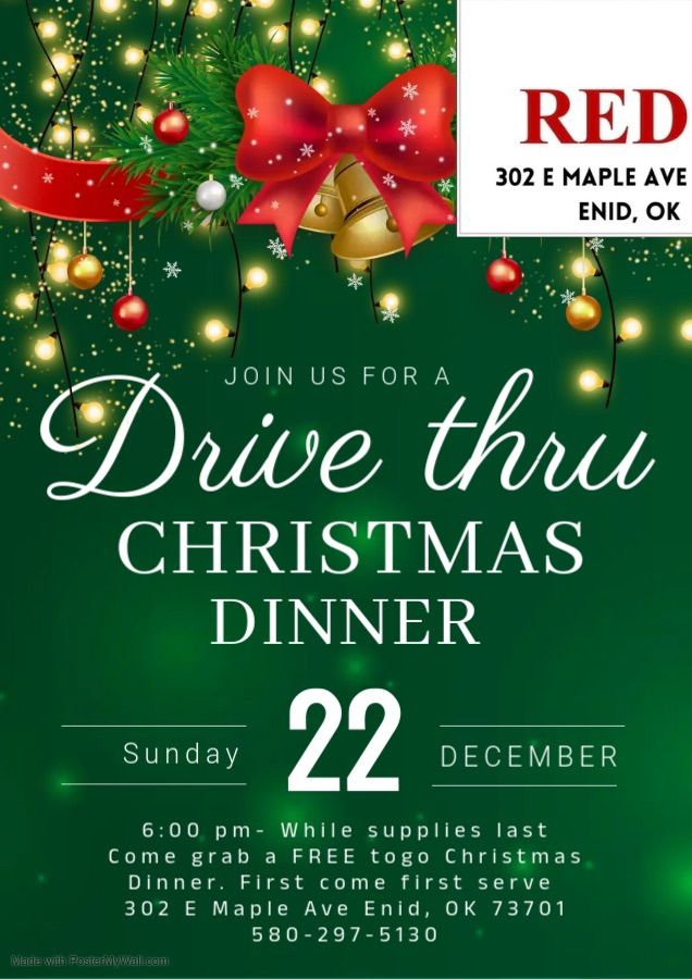 RED Christmas Dinner Drive Thru 