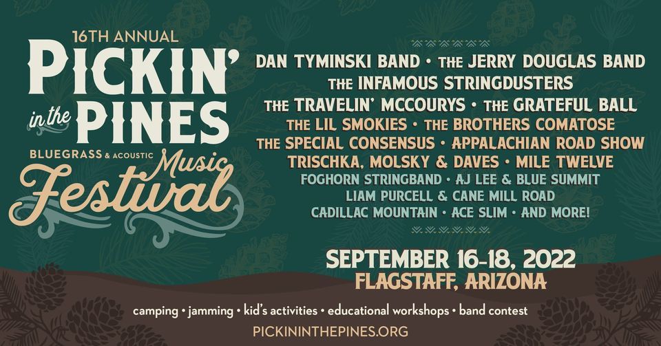 16th Annual Pickin' in the Pines Bluegrass & Acoustic Music Fest