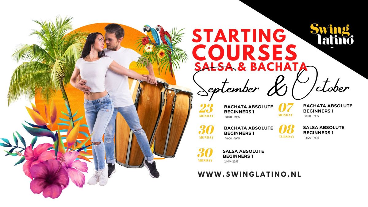 Salsa & Bachata Beginners Starting Courses September - October