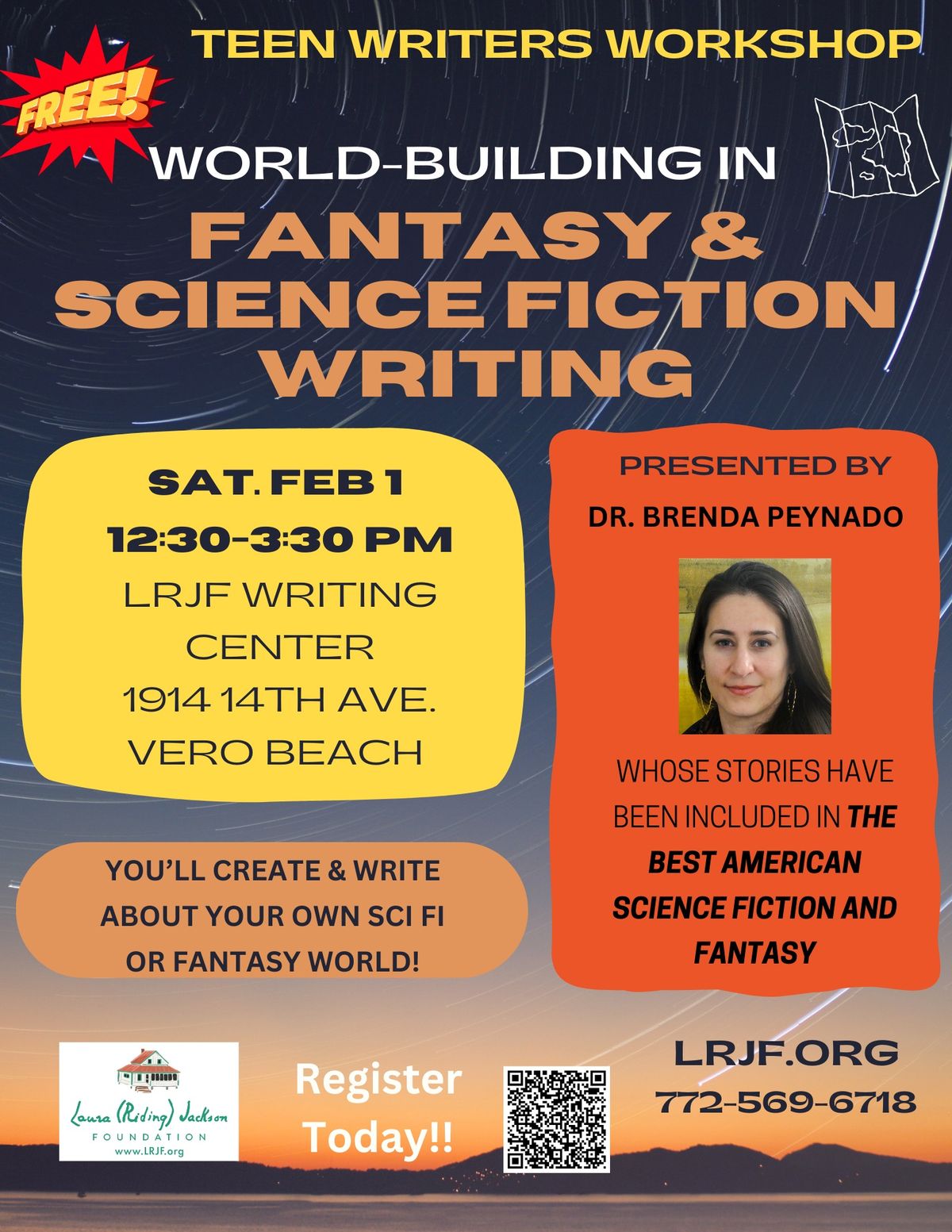 FREE Sci Fi\/Fantasy Teen Writers Workshop