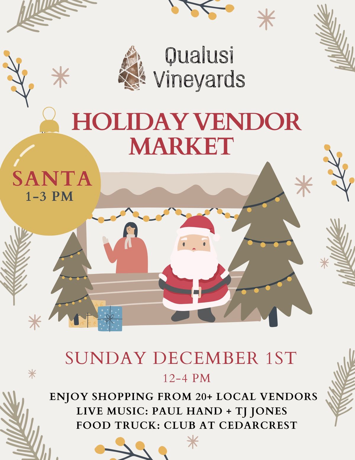 Holiday Vendor Market with SANTA!