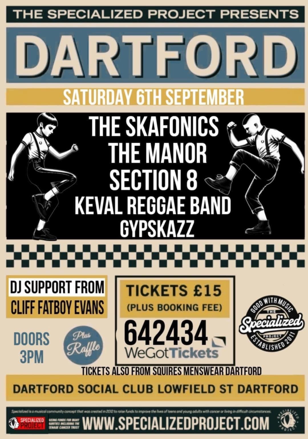 The Skafonics live as part of Specialized Dartford, Kent on Sat 6th September 2025