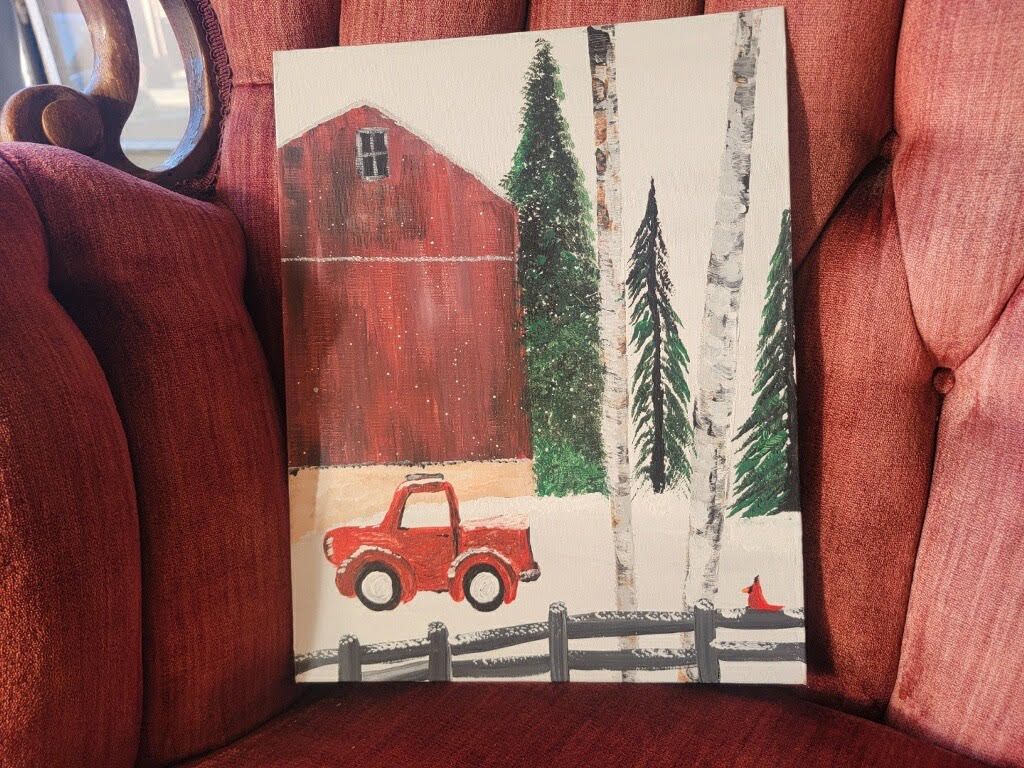 Canvas Painting Workshop: Truckin Thru the Farm 