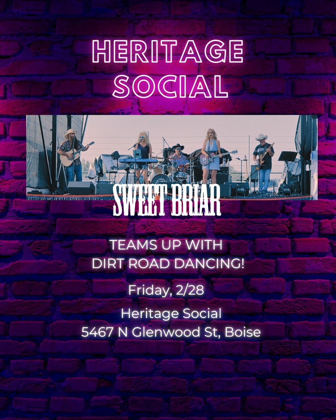 Sweet Briar & Dirt Road Dancing at Heritage Social