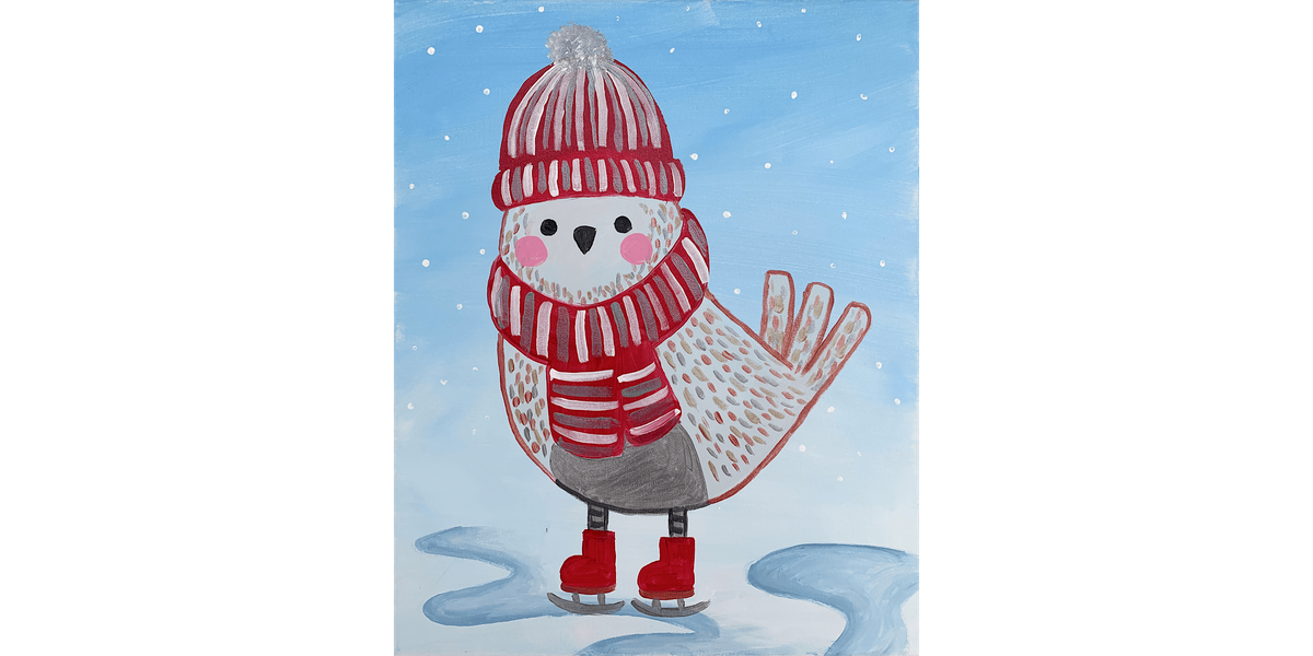 Ice Skating Cutie - Paint and Sip in Cincinnati | Classpop!\u2122