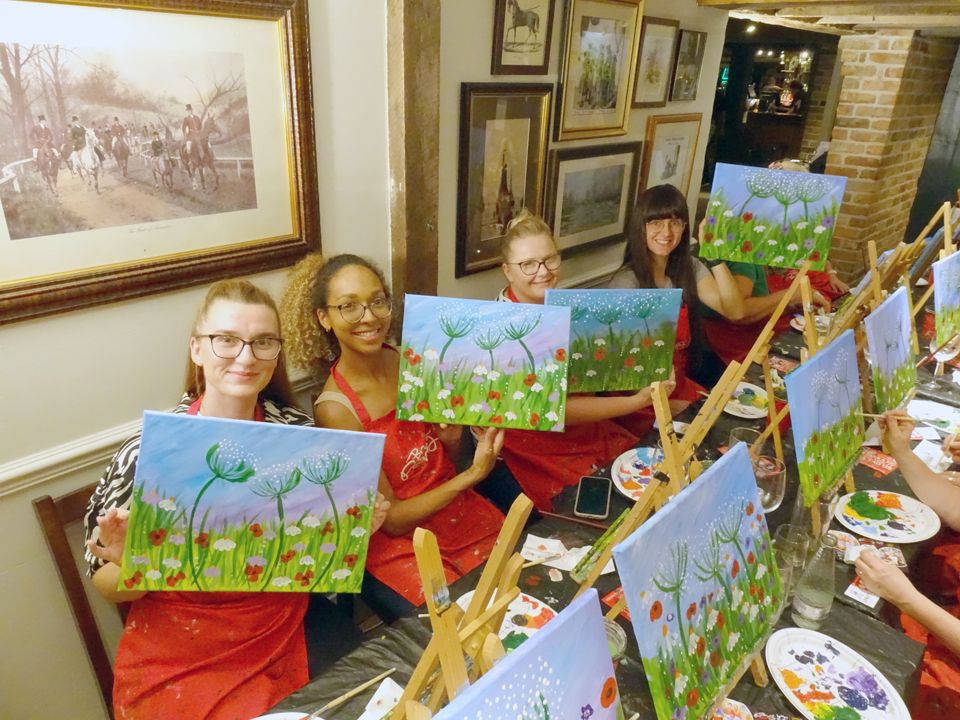 Join Brush Party to paint 'Summer Meadow\u2019 \u2013 at the Crafty Cow, Bristol