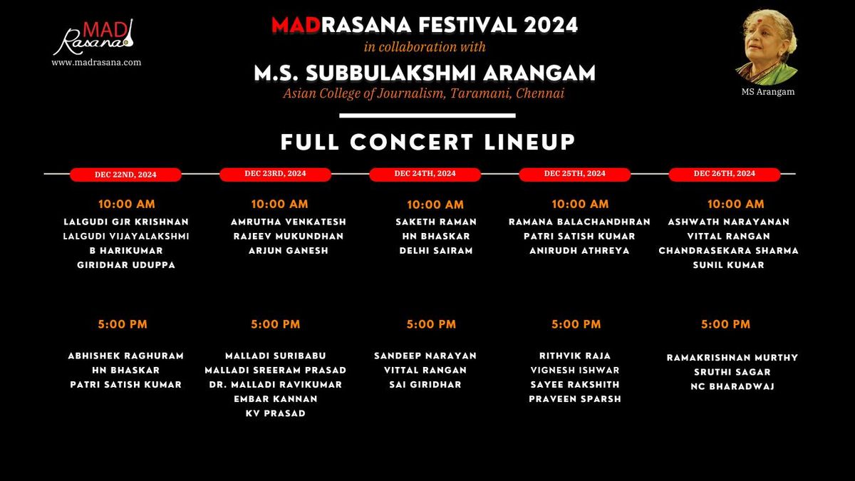 MadRasana Festival 2024