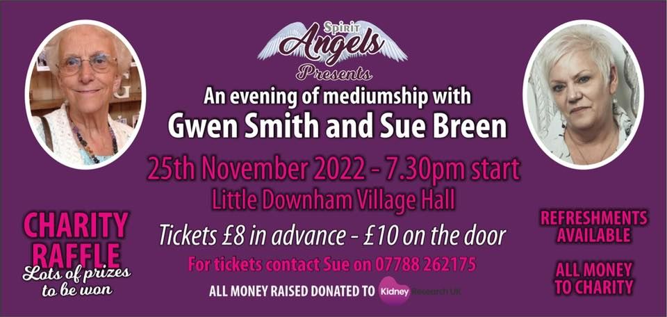 An evening of mediumship with Gwen Smith and Sue Breen