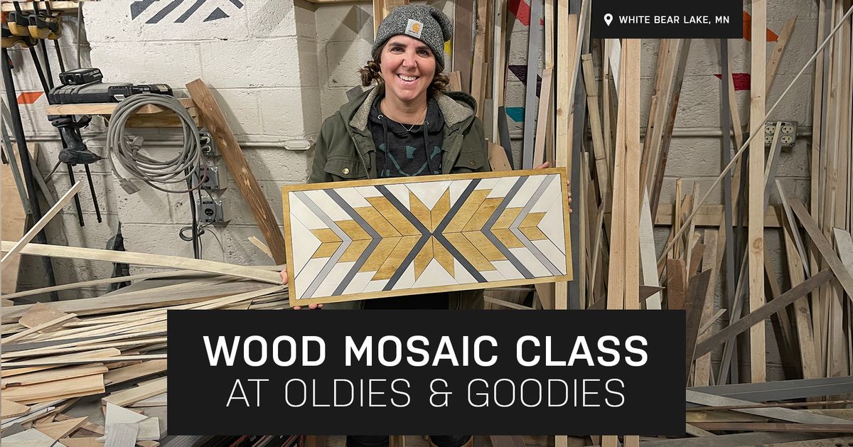 Feather Wood Mosaic Class at Oldies & Goodies