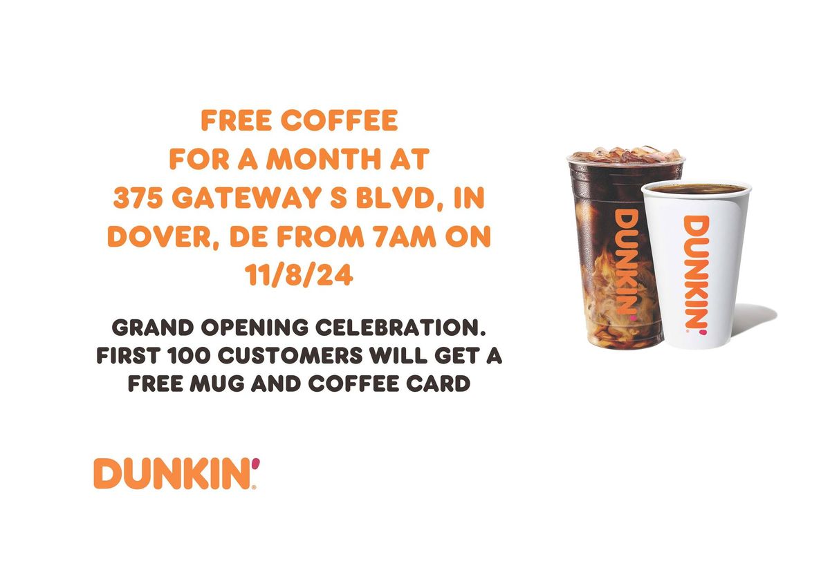 Dunkin' Grand Opening Route10