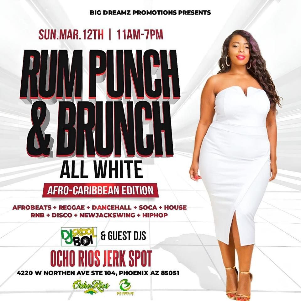 Rum Punch & Brunch: ALL WHITE Afro-Caribbean Edition