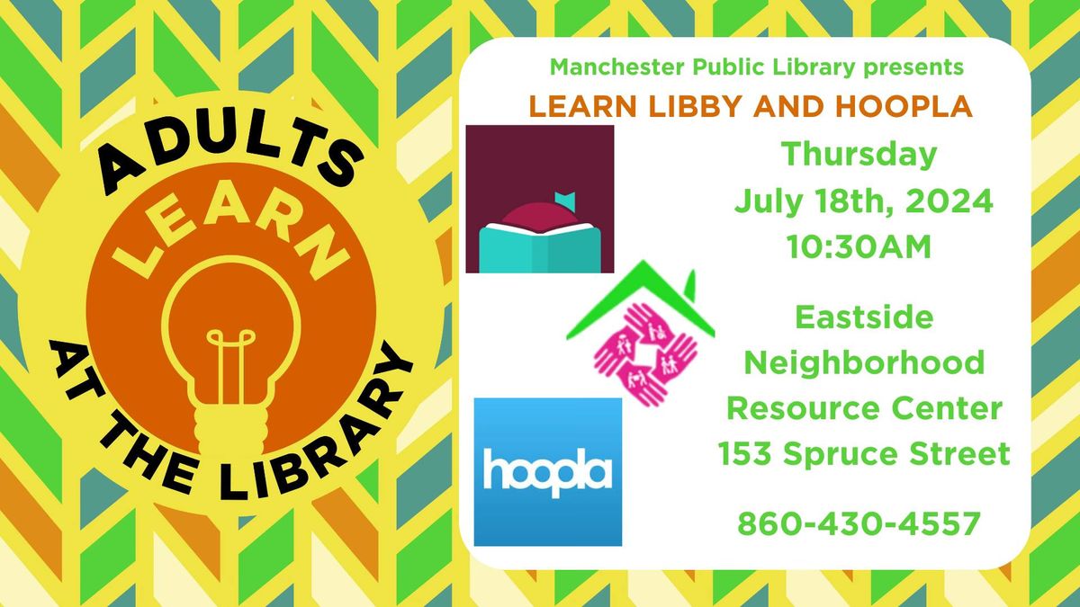Learn Libby and hoopla (Off-Site; Older Adults; REGISTRATION REQUIRED)