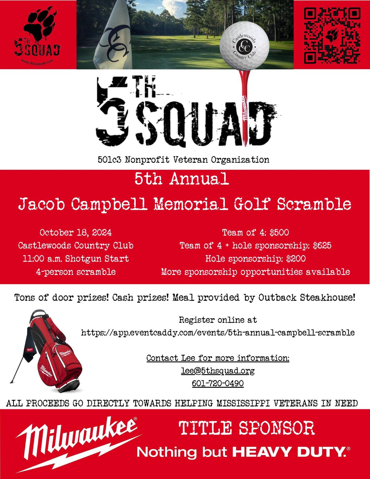 5th Annual Jacob Campbell Memorial Scramble