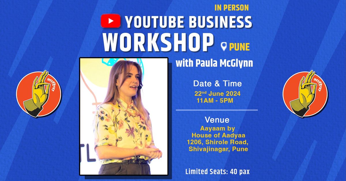 Youtube for Business: In-Person Workshop with Paula McGlynn