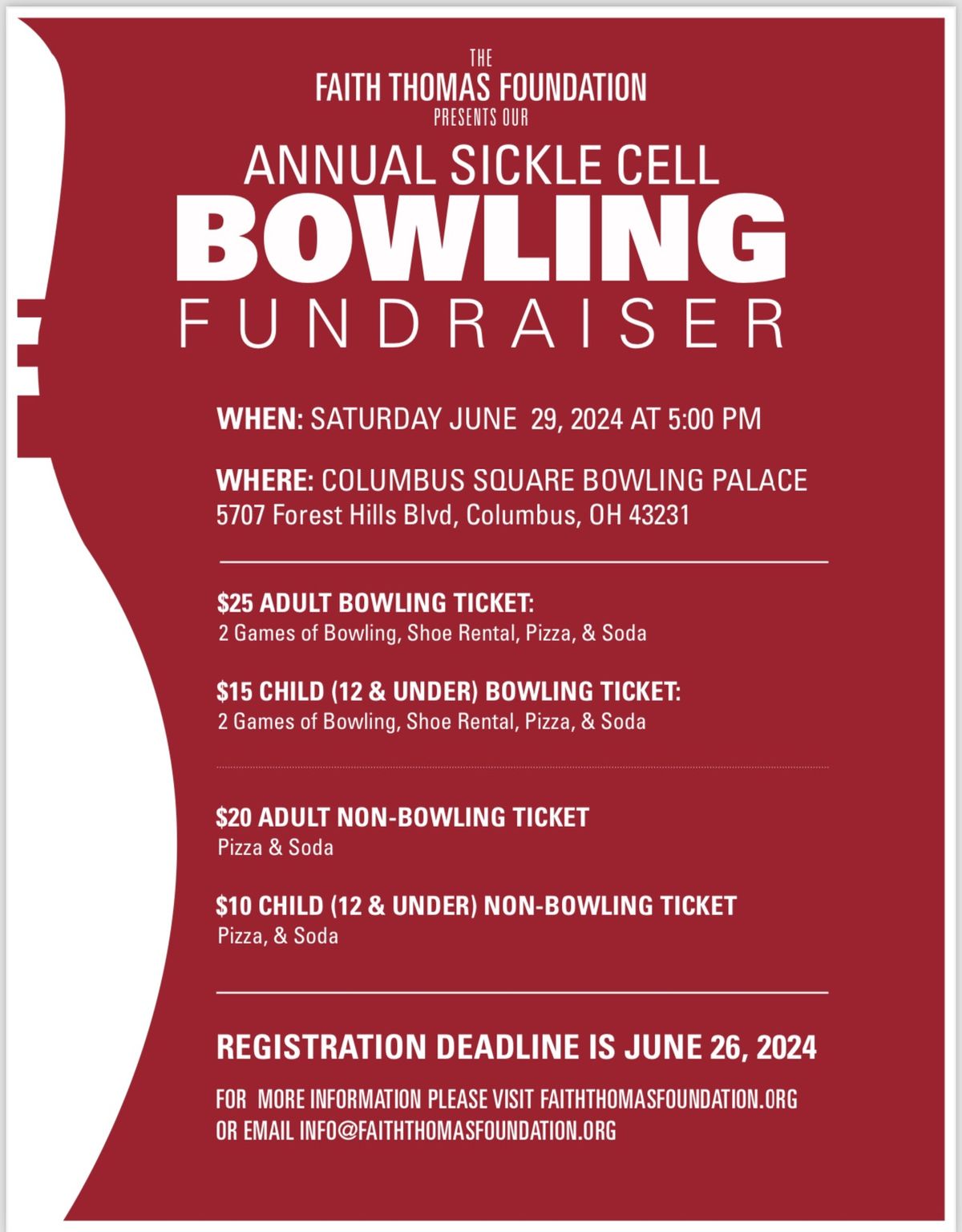 Annual Sickle Cell Bowling Fundraiser 