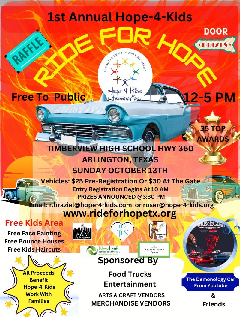 1ST ANNUAL HOPE-4-KIDS CLASSIC CAR SHOW