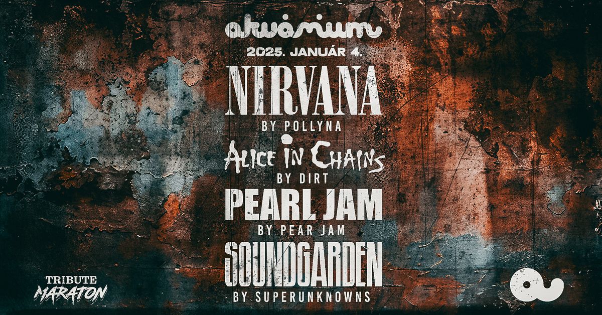 Grunge Maraton \ud83d\udca5 Nirvana, Alice In Chains, Pearl Jam, Soundgarden tribute \ud83d\udca5 Akv\u00e1rium