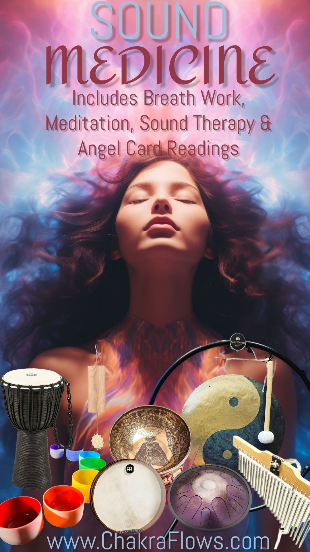 Sound Medicine Event: Includes Breath Work, Meditation, Sound Therapy & Angel Card Readings