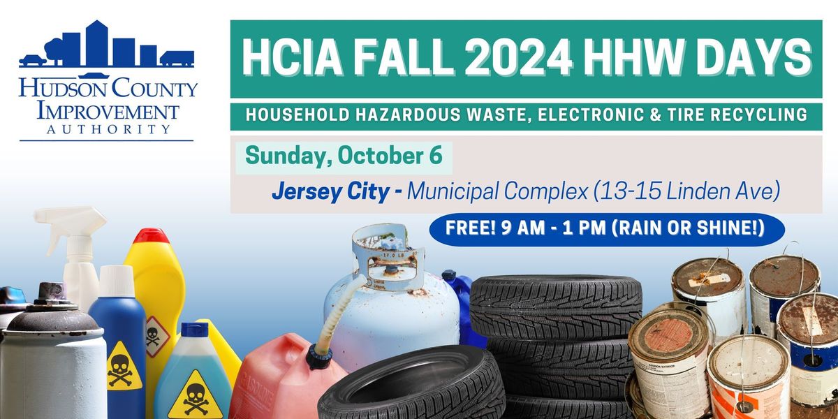 HCIA Fall Household Hazardous Waste, Electronics & Tire Recycling Day- Jersey City