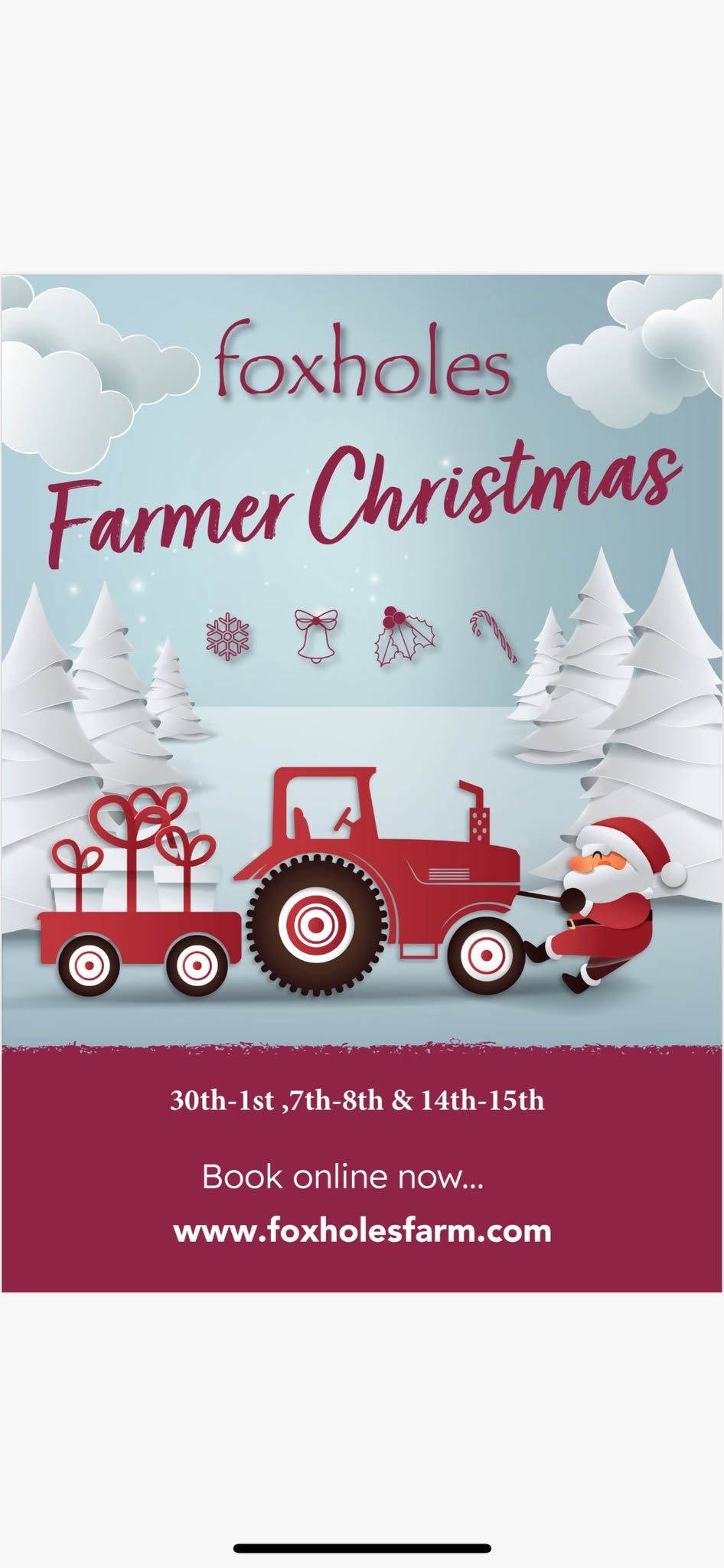 Foxholes farmer Christmas 