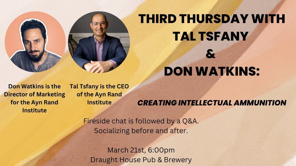 Third Thursday Social W\/Don Watkins & Tal Tsfany