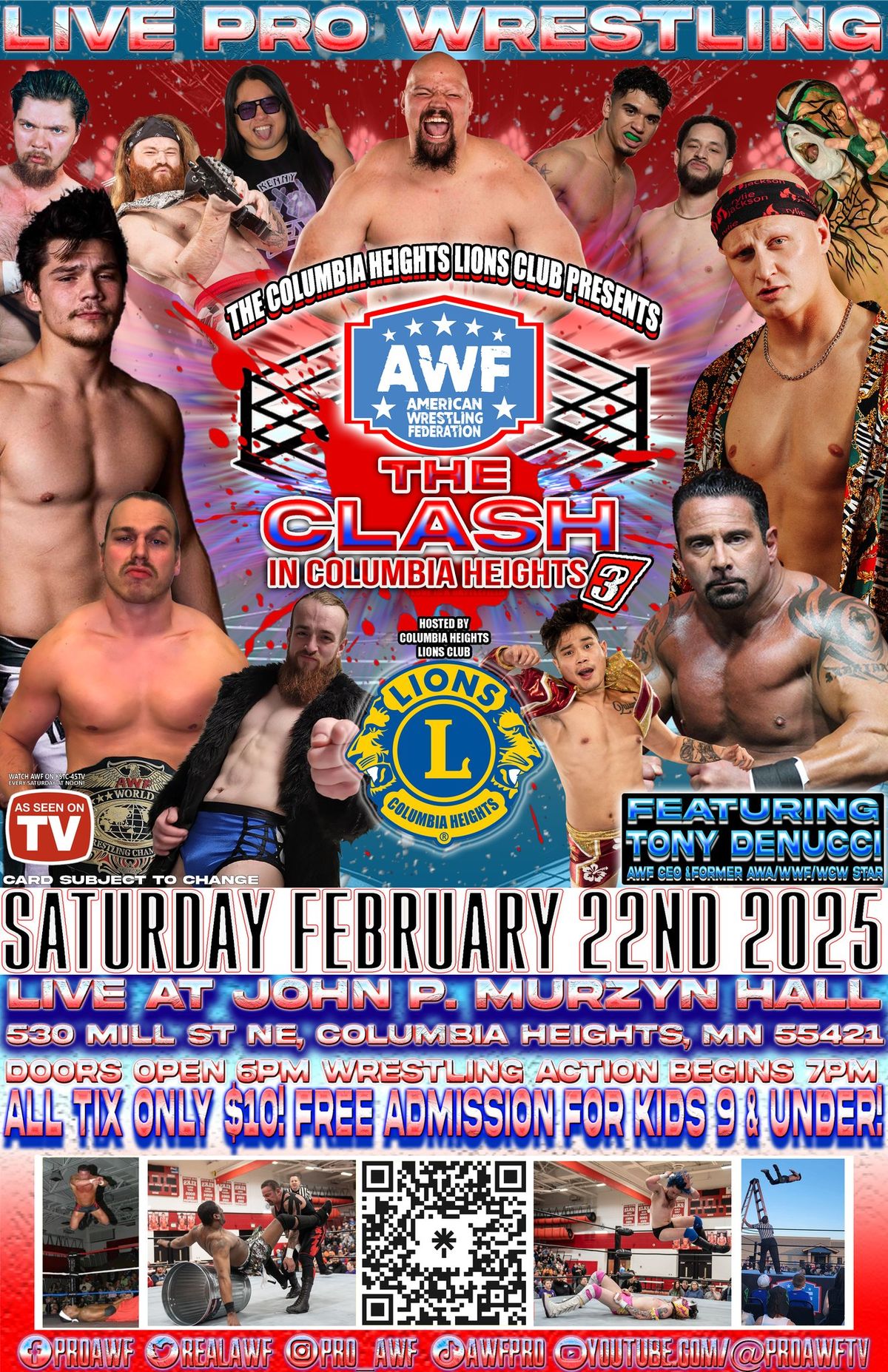 AWF CLASH IN COLUMBIA HEIGHTS 3 | LIVE PRO WRESTLING AT JOHN P MURZYN HALL