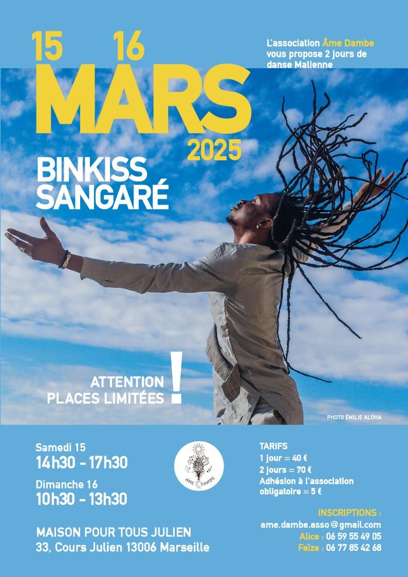 Le ciel est bleu et le \u2600\ufe0f brille: BINKISS SANGARE \u00e0 MARSEILLE 