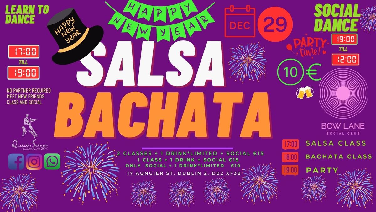 NEW YEARS EVE PARTY - BACHATA & SALSA & SOCIAL at BOW LANE