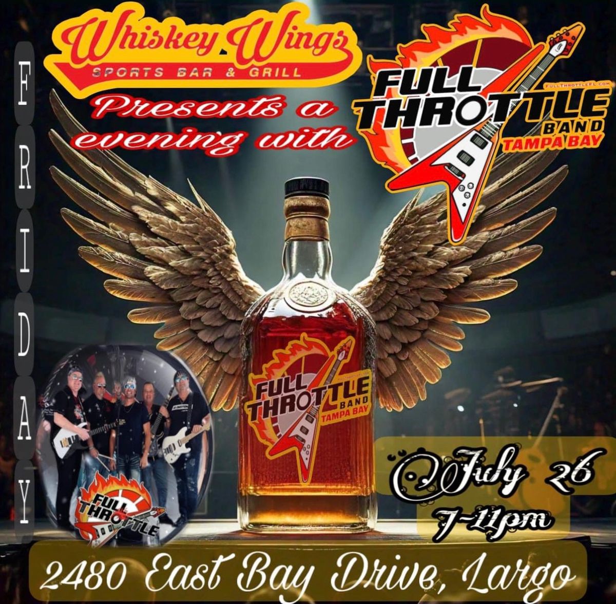 Full Throttle Debut Show @ Whiskey Wings Largo