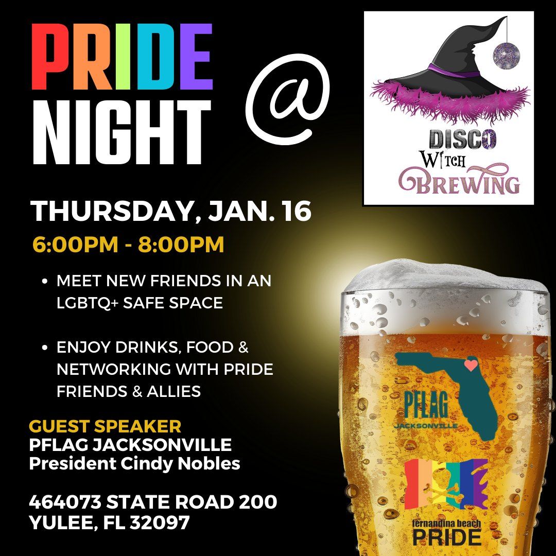 January Meetup: PFLAG Jacksonville at Disco Witch Brewing