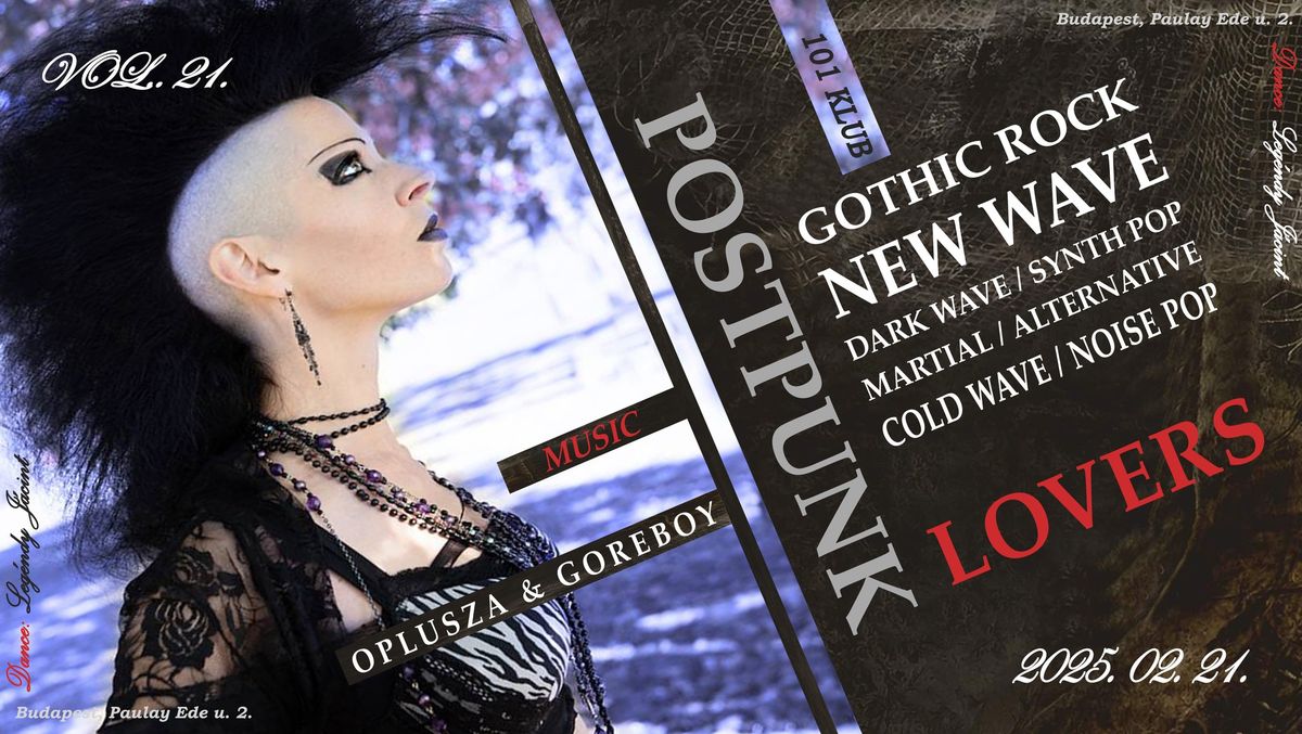 Postpunk Lovers \/ 101klub \/ Vol. 21.