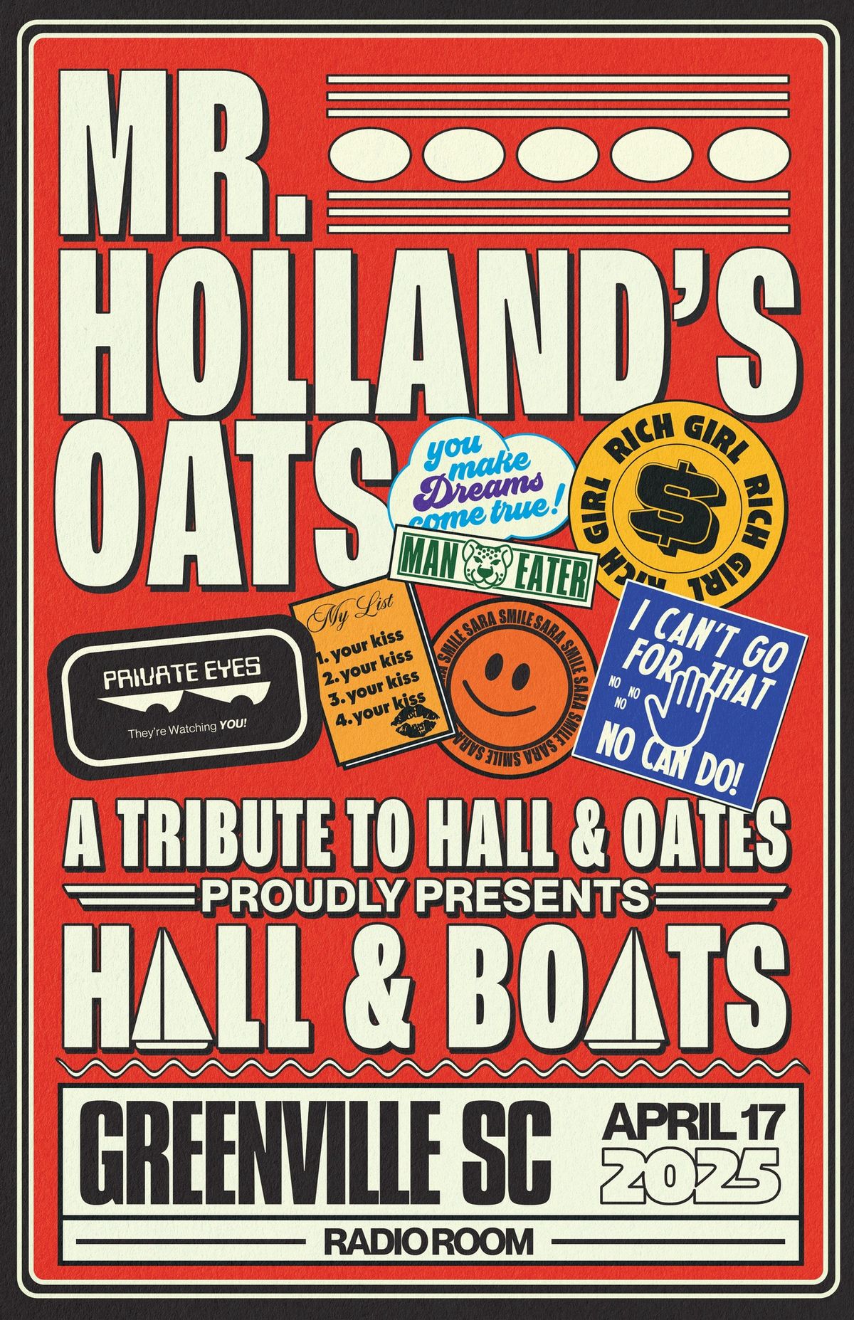 Mr. Holland's Oats: A Tribute to Hall and Oates at Radio Room