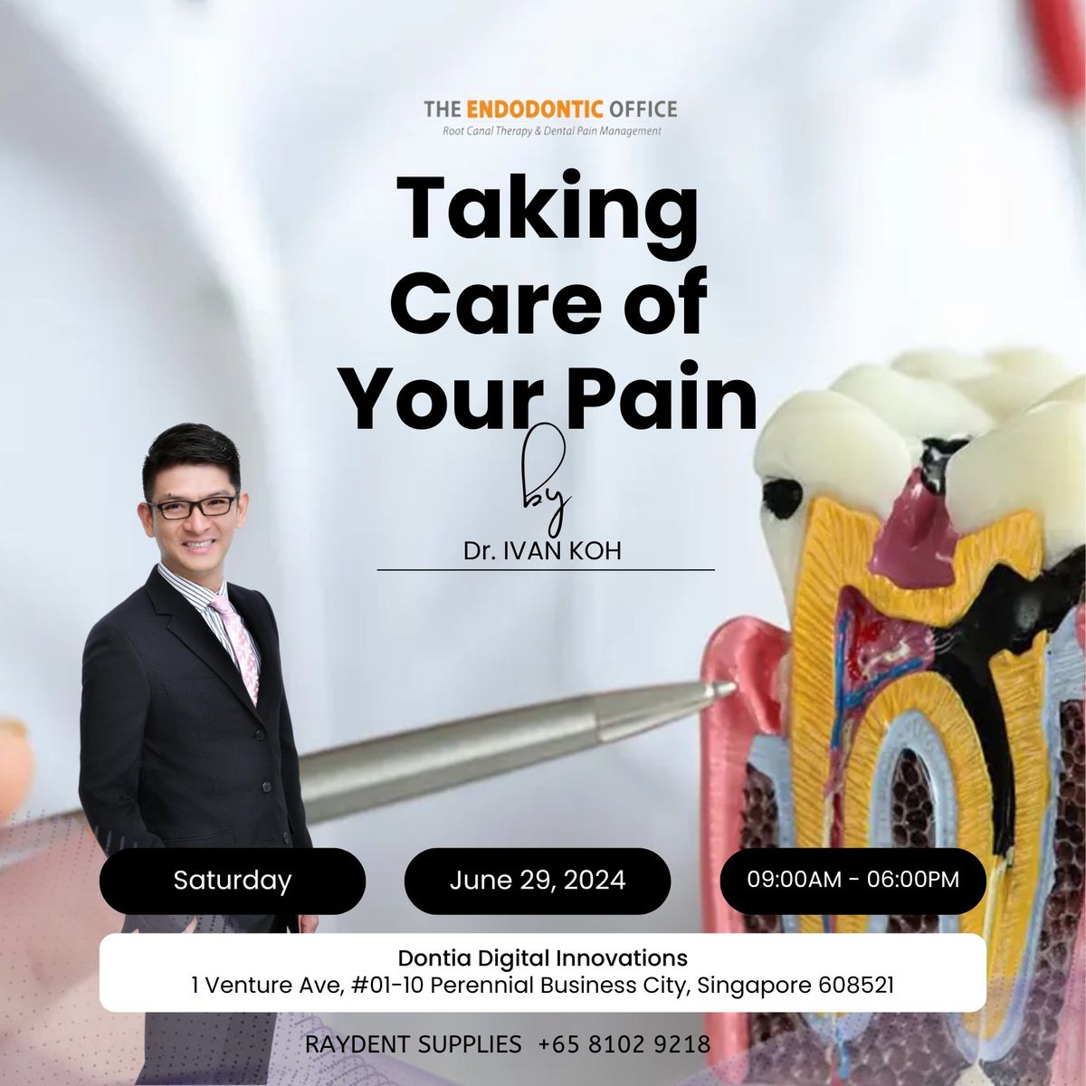 Endodontics for General Dentists: 'Taking Care of YOUR Pain' with Dr. Ivan Koh