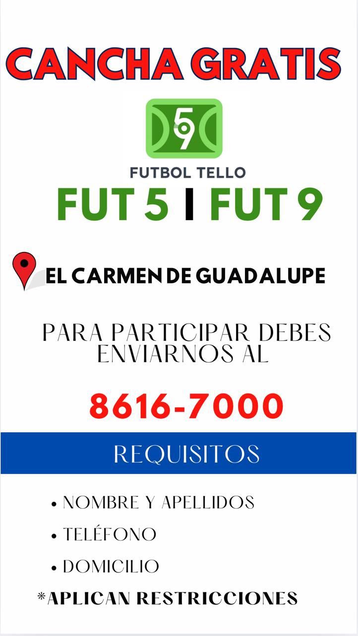 Futbol Tello Guadalupe Rifa Gratis